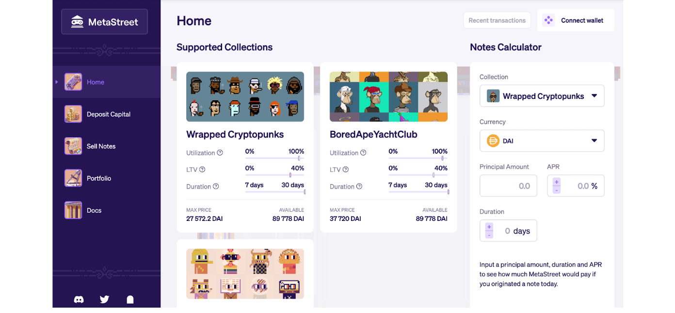 Metastreet Official Website